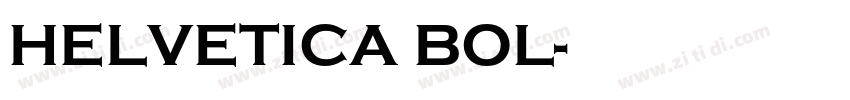HELVETICA BOL字体转换